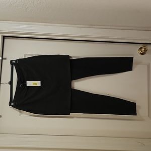 Eileen Fisher cozy Tencel stretch jersey skirt and leggings in one